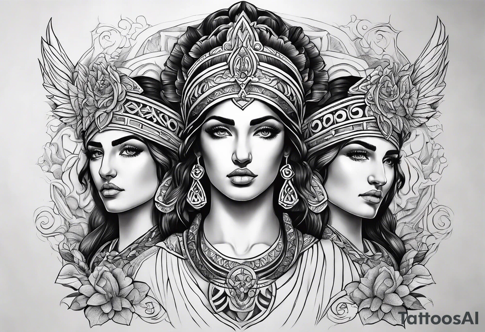 Three moirai greek tattoo tattoo idea