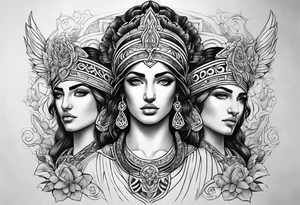 Three moirai greek tattoo tattoo idea