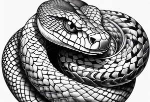Agressive Snake tattoo idea
