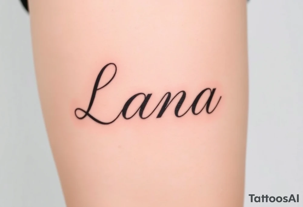 Lana tattoo idea