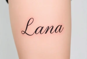 Lana tattoo idea