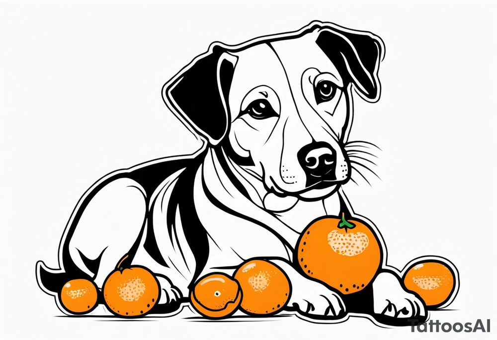 Clementine dog tattoo idea