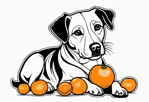 Clementine dog tattoo idea