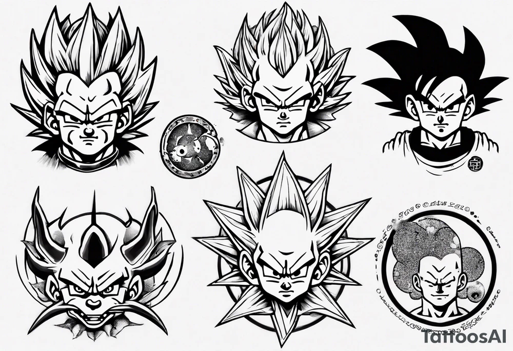 dragon ball tattoo idea