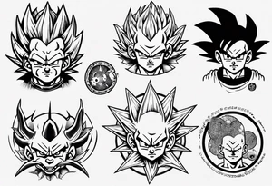 dragon ball tattoo idea