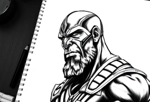 thanos with infinity gaulet tattoo idea