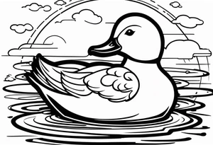 detetive particular com um pato tattoo idea