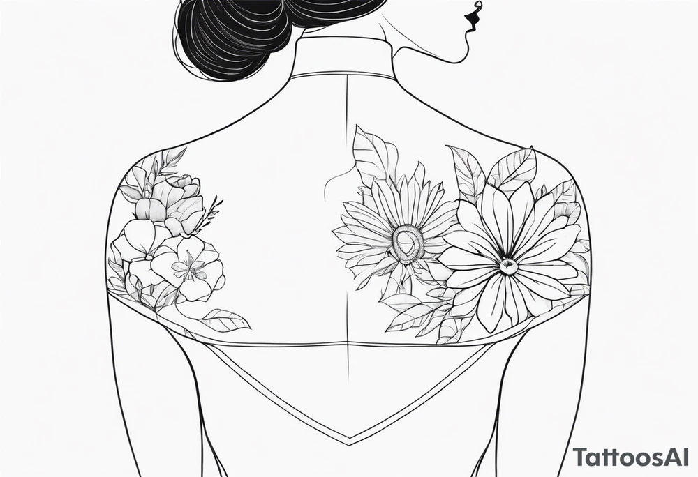 fine Line tattoo mother tattoo idea