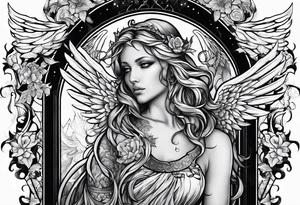 Angels with abyss tattoo idea