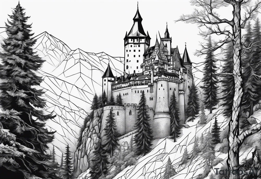 Vlad the impaler and bran castle tattoo idea
