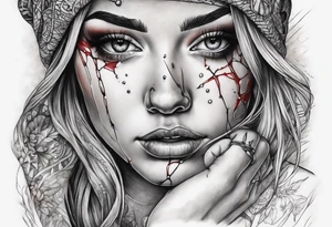 stitching together a wound tattoo idea