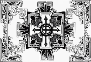 ank cross tattoo idea