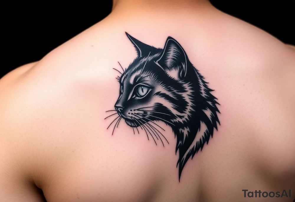 Black Cat tattoo idea