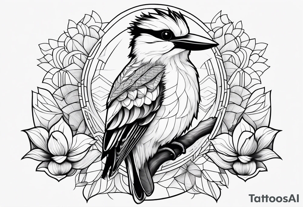 Kookaburra , lotus , om tattoo idea