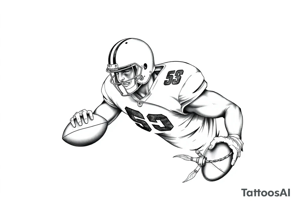 Portland oregon 503, football 53 tattoo idea