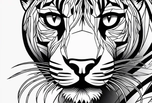 Panther knife tattoo idea