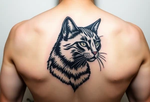 Black Cat tattoo idea