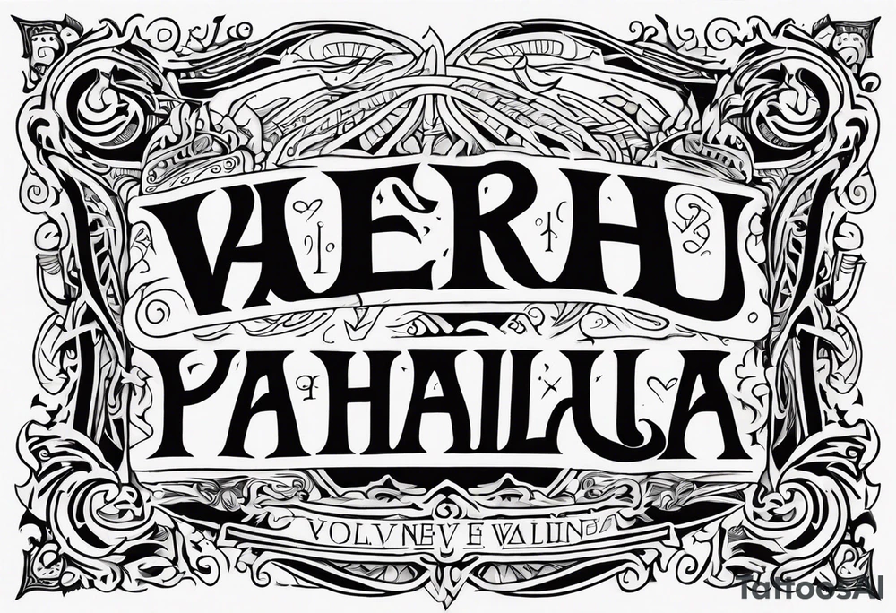VALHALLA  poem tattoo idea