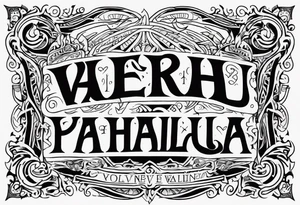 VALHALLA  poem tattoo idea