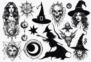 witch tattoo idea