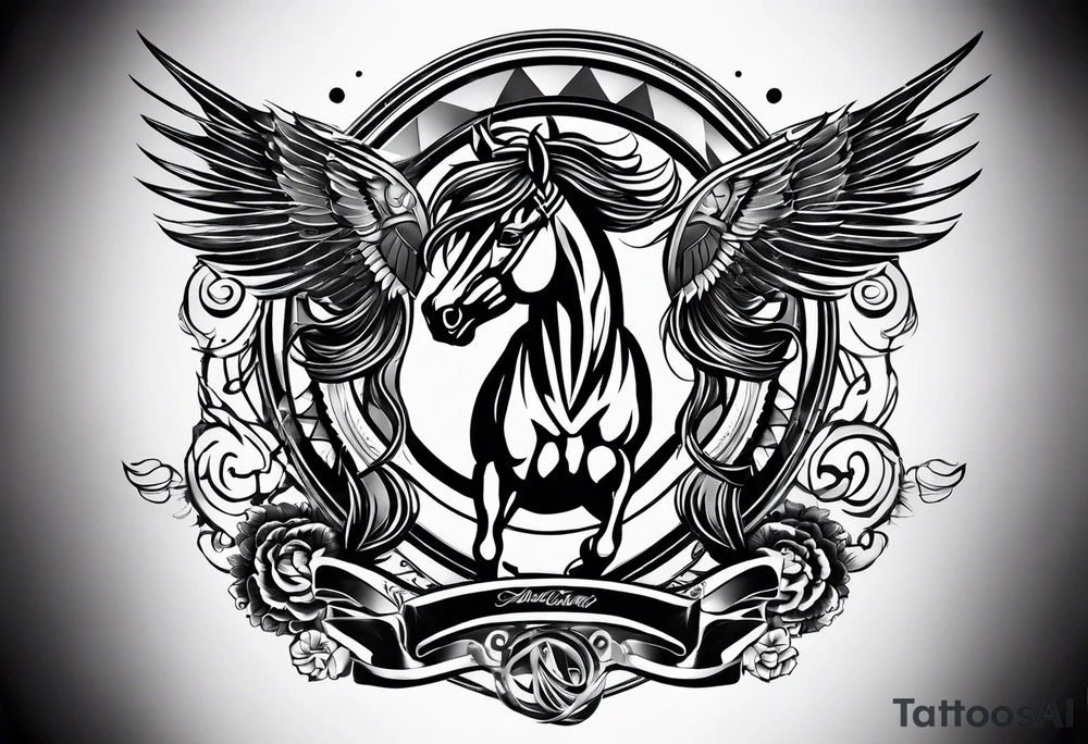 Mustang tattoo idea