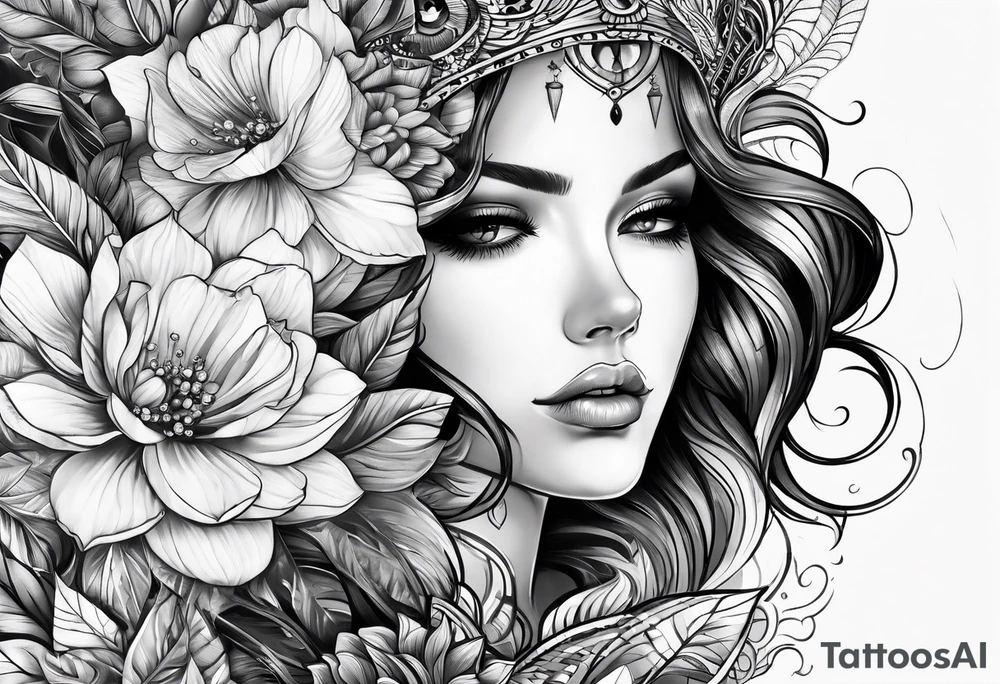 design me a unique tattoo for the forearm and hand tattoo idea