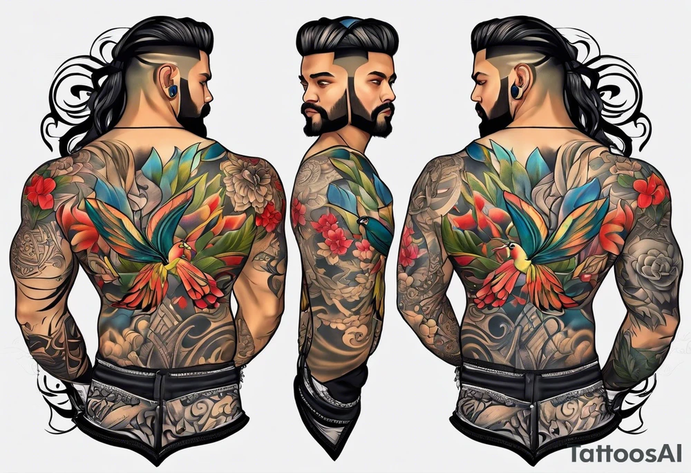 Full back tattoo body tattoo idea