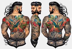 Full back tattoo body tattoo idea