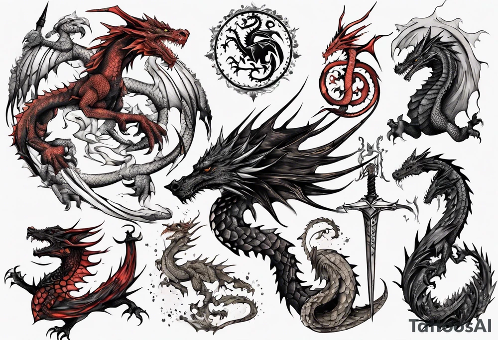 game of thrones dragon tattoo idea