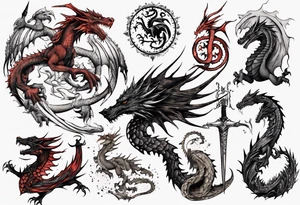 game of thrones dragon tattoo idea