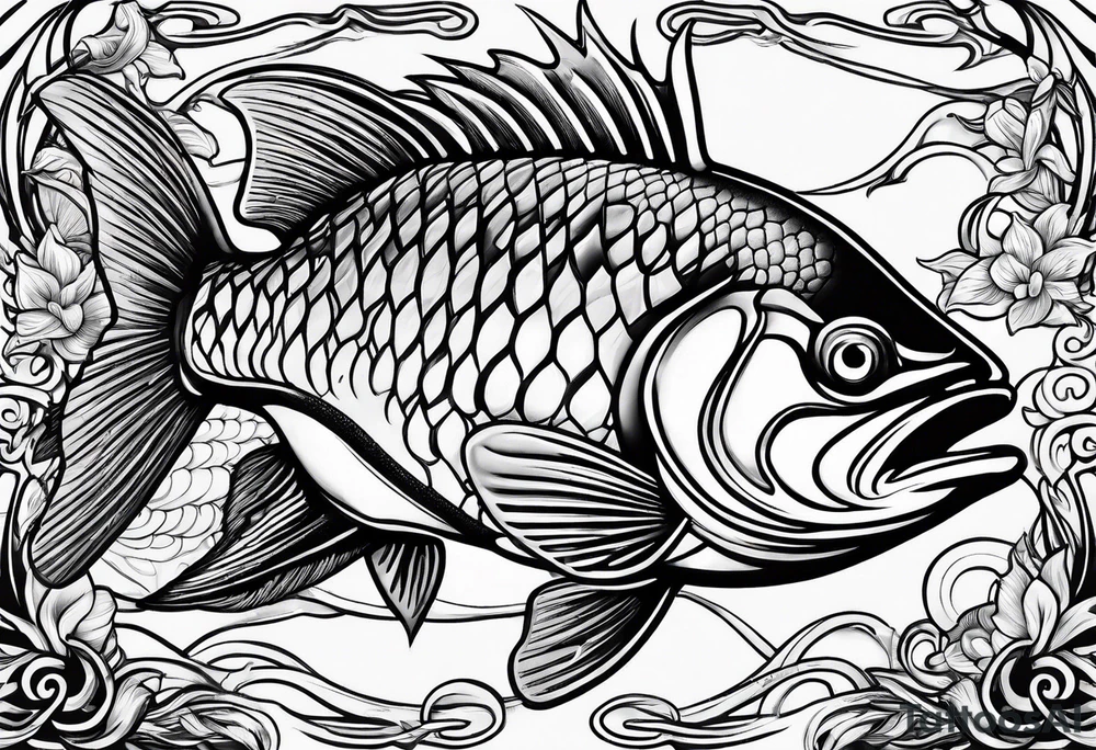 Fishing #2 tattoo idea
