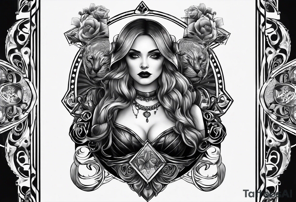 Gothic circus tattoo idea