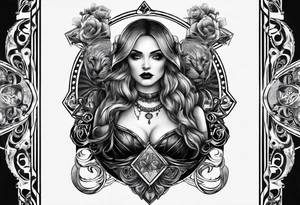 Gothic circus tattoo idea