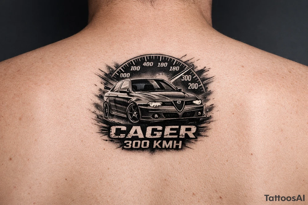 Alfa romeo 156 gta
cager 300 kmh tatto for leg tattoo idea