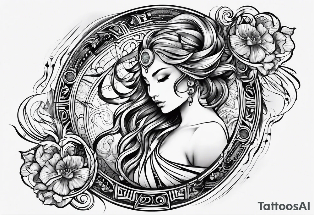 aquarius tribal tattoo tattoo idea