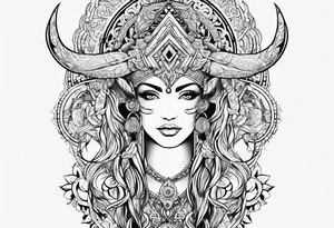 Taurus, Aquarius, Libra, half sleeve tattoo idea