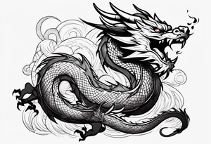 Dragon Ryu on the forearm tattoo idea