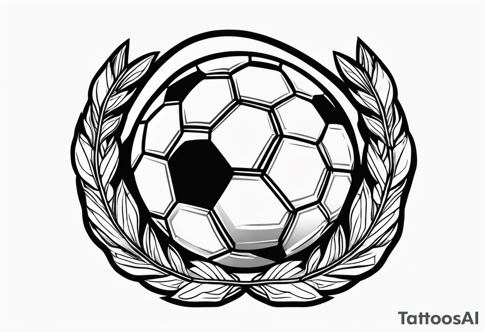 Football, Laurel wreath tattoo idea