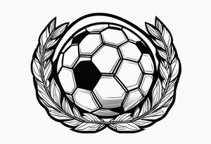 Football, Laurel wreath tattoo idea