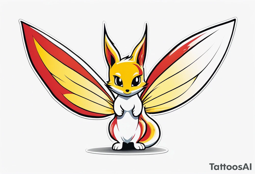 A fairy with a tail inspired by the logo of the show called Fairy Tail tattoo idea