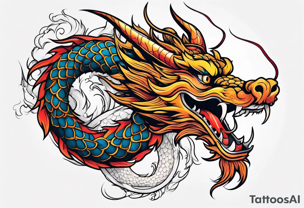 Chinese dragon tattoo idea