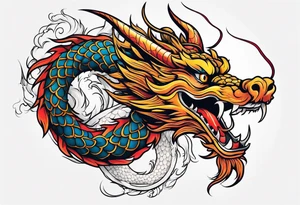 Chinese dragon tattoo idea