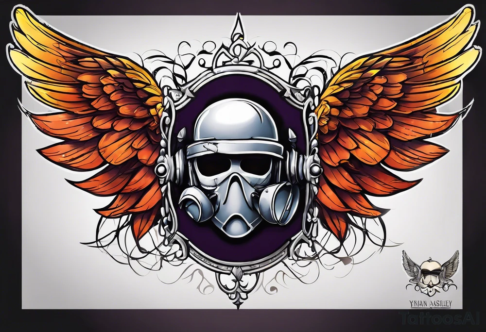 fly boy wings and a bow, cupido tattoo idea