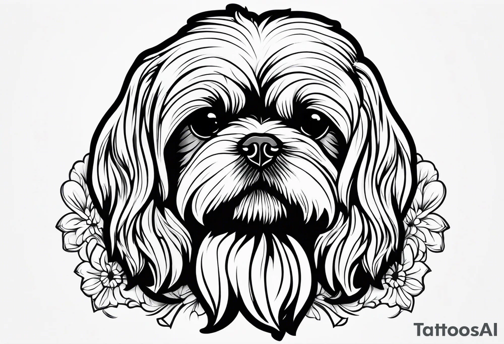 Shih Tzu love tattoo idea