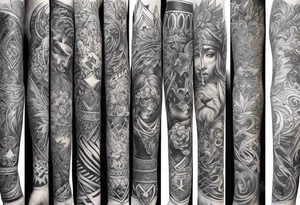 sleeves with Christian meaning tattoo idea