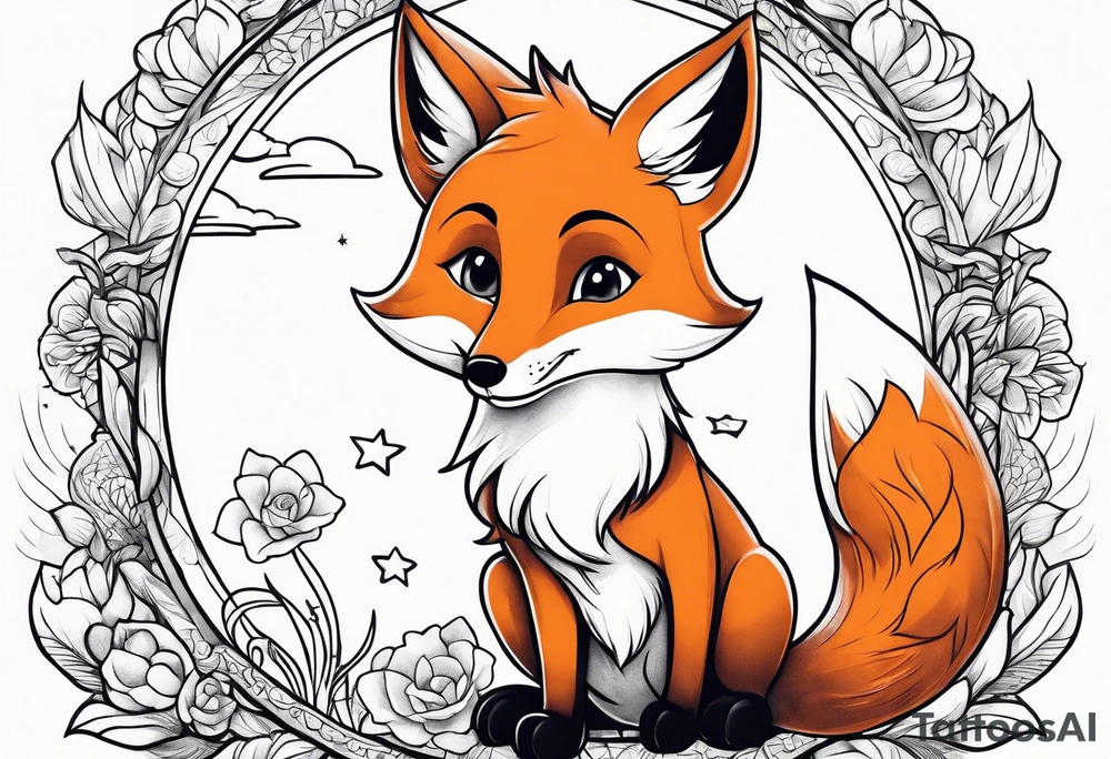 little prince and the fox tattoo idea