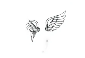 angel wings tattoo idea