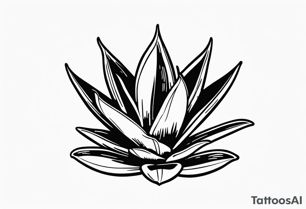 Aloe plant tattoo idea