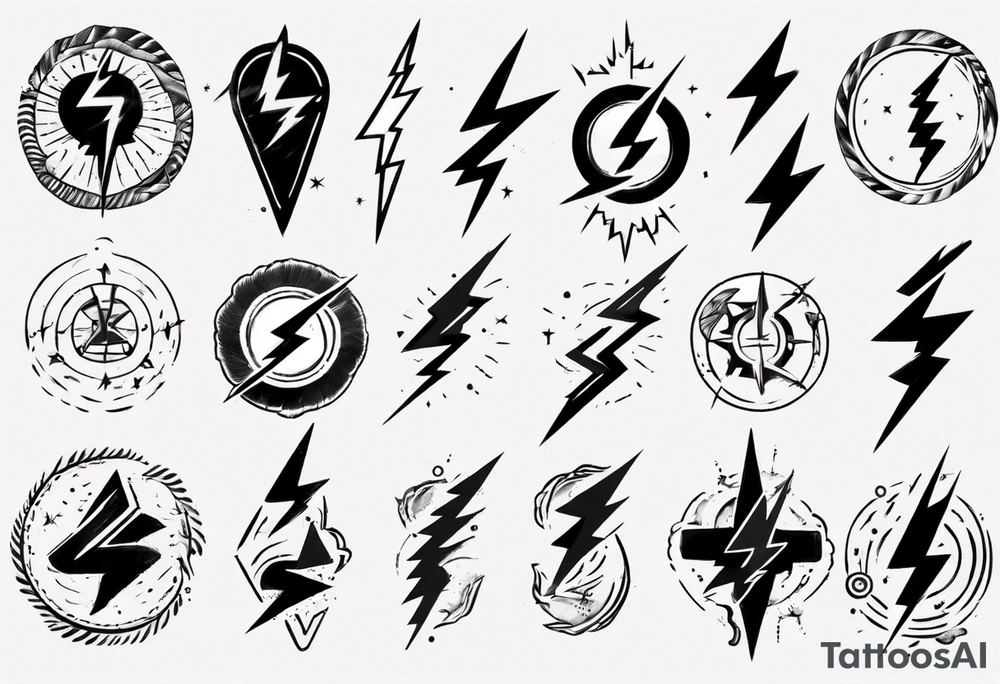 lightning tattoo idea