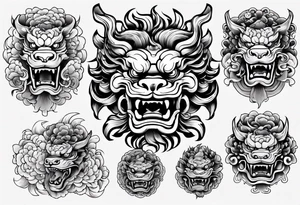 Foo dog tattoo idea